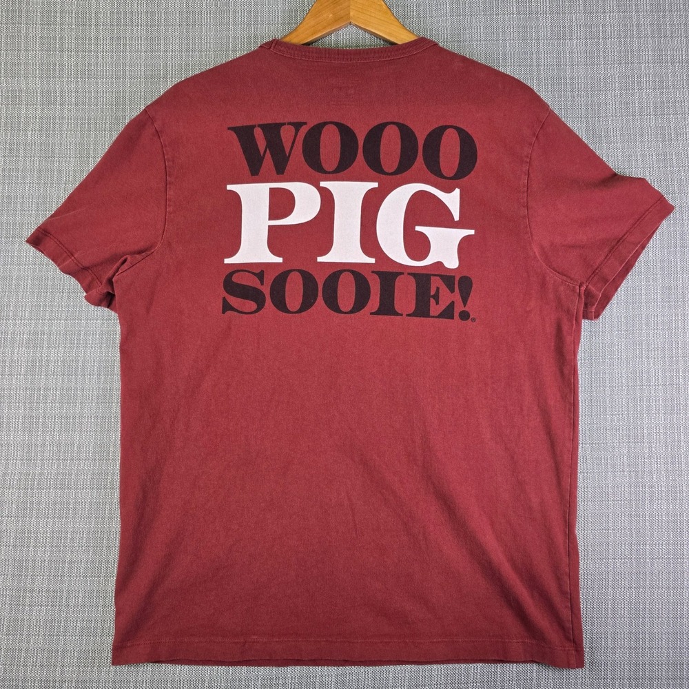 U of A Arkansas Razorbacks x Tailgate T Shirt Mens M Red Retro Soft Gameday - Picture 4 of 15